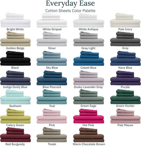 Set, 400 Count Set California Design Den Soft Cotton Full Size Bed Sheets Thread Good Housekeeping Award Winner, Silky