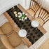 Insparkle Living 16"x48", Black Lace Table Runner Floral Embroidered Black Runner for End Table Coffee Table Buffet