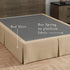 Bed Maker’s Bed Skirt, Never Lift Your Mattress, Mocha, 14 Inch Drop Length, Split Corners, Full