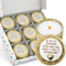 Majestic Zen Baby Shower Candle Favors Gift Set |9-Pack Neutral Scented Soy