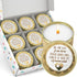 Majestic Zen Baby Shower Candle Favors Gift Set |9-Pack Neutral Scented Soy