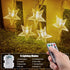 2 Pack 33ft 100 Brightown Star String Lights - Total LED Star Fairy Lights Battery Operated with Remote for Indoor
