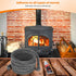Stanbroil 1/2" x 84" Wood Stove Gasket - Graphite Impregnated Fiberglass Rope Seal and High-Temperature Cement Gasket