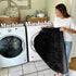 Black Machine Washable 3x5 Rug for Bedroom, Fluffy Non Slip Plush Small Shaggy Floor Carpet