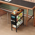 3 Yusong Small Narrow Side Table for Small Spaces, Slim End Table with Storage Bag, Sofa Snack Table with Adjustable