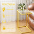 Easy Paws C Table Side End Table, Small C Shaped Table for Sofa,Glass Couch Sofa Tray Snack Table for Living Room
