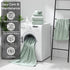 18 Set,100% Loops-6 Towels,6 Towels,6 Ycosy Piece Bath Towels Microfiber Family Bathroom Towel with Hanging Bath Hand