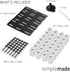 4 28 13" 17.5" SIMPLEMADE-Spice Drawer Organizer, Spice Rack Drawer for Kitchen, Tier Black Drawer Spice Organizer