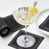 Cotton Cocktail Napkin - Black - 4.3 x 4.3 in - 50 units per roll
