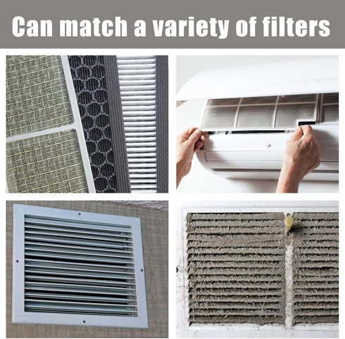 Activated Charcoal Hepa AC Vent Filter Replacement - Carbon Fabric Filter 16" x 48" x 0.12"