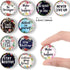 Weewooday 10 Pcs Inspirational Magnets for Fridge, Motivational Glass Quote Decor Accessories for Kitchen Office