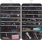 DIOMMELL Hanging Jewelry Organizer, 47 Pockets with Zipper for Earrings Necklace Bracelet Ring Accessory Storage Bag