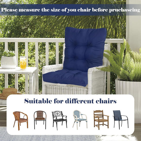 41.7"*20.8" High Back Outdoor Chair Cushions Waterproof Outdoor Patio Chair Seat Pad and Back Floral Rocking Chair
