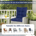 41.7"*20.8" High Back Outdoor Chair Cushions Waterproof Outdoor Patio Chair Seat Pad and Back Floral Rocking Chair