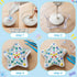 24 (Star,10 Inch) LOYIM Pcs Stepping Stone Kit Includes Concrete Mold, Mosaic Tiles and Carving Tools, DIY Craft