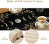 BenYaSong 13x60Inch Boho Floral Moon Table Runner, Cotton Linen Non-Slip Dining Table Runners Black Flower Wildflower