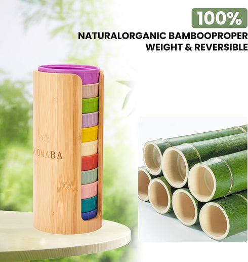 Mason Jar Lid Organizer (2pcs), Bamboo Storage for Mason/Canning Lids, Stackable and Steady Design