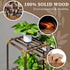 10 11 Uneedem Plant Stand Indoor Outdoor, Tall Plant Shelf for Multiple Plants, tiers Pot Large Plants Holder Rack Wood