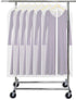 Simple Houseware 50-Inch Clear Garment Bags with Zipper, 6 Pack for Suits, Dresses, Costumes, Uniforms