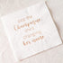 Crisky Bridal Shower Cocktail Napkins, Rose Gold Foil Dessert Napkins, 50 Count