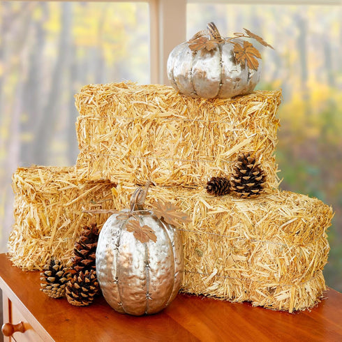 FloraCraft Decorative Straw Bale, Natural, 5 Inch x 6 Inch x 13 Inch