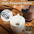 YSSOA Electric Milk Frother Handheld with Stainless Steel Stand Battery Operated Whisk Drink Mixer for Coffee, Latte