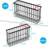 FHJP 2 Pack, 2 Cabinet Door Organizer Basket Foil and Plastic Wrap Organizer with Sponges, Lid Organizers Inside