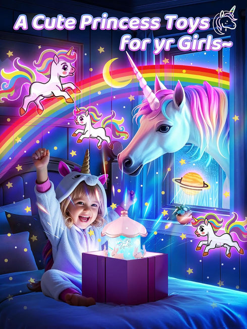 15 Music+15 Films+315 360+Remote+1200mah Carousel Night Light for Kids, Colors Star Projector for Kids Night Light