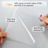 LUTE Frosted Glass Window Film, Static Cling Removable Heat Control Coverings for Bathroom, 17.5" x 78.7" (Pure)