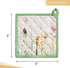 Maison d' Hermine Pot Holders Set, 100% Cotton Heat Resistant Potholders, 8" x 8", Pack of 2, Botanical Fresh