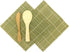 BambooMN Sushi Making Kit, 2x Green Bamboo Rolling Mats, 1x Rice Paddle, 1x Spreader, 100% Bamboo Mats and Utensils