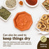 JBK Pottery Terracotta Brown Sugar Saver Handmade Terra Cotta Keeper with Decorative Flower Discs Food-Safe, Made