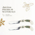 Spode Christmas Tree Cheese Spreaders, Set of 4, 4.75" Stainless Steel Butter Knife