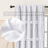 Homechoice Decor 42" 63" 3 (LQ-30) Thermal Insulated Blackout Window Curtains, W x L (Pair), Boho Ruched Window
