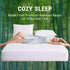 Gogreen Bamboo Rayon Waterproof Mattress Protector - Stretchable Queen Size Cover, Fits up to 16"
