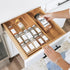 15 100% KitchenEdge Spice Drawer Organizer with Expandable Storage. Holds up to Spice Jars (Not Included), Non-Slip