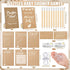 424 50 Sherr Pcs Kraft Baby Shower Pacifier Hunt Game Include Hunt Sign and Acrylic Pacifiers Bingo Price Guess How Is