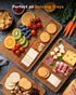 Set 3-Piece Bamboo Cutting Board for Kitchen, Knife-Friendly Wooden Cutting Boards with Juice Groove, Durable Chopping