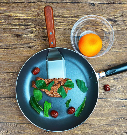 Metal Spatula for Cast Iron Skillet, Stainless Steel Grill Spatula, Burger, Fish Turner, Griddle Spatula for Cooking BBQ