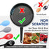 Boao 4 Pcs Silicone Cooking Spoons Set, Nonstick Mixing Spoons, Slotted Spoons, Large Heat Resistant Spoons for Kitchen