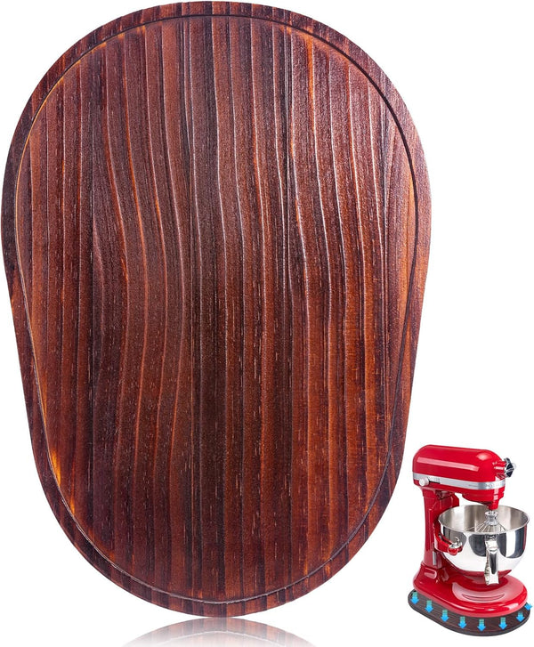 Mixer Slider Mat for Kitchen Aid Bowl Lift 5-8 Qt Stand Mixer, Wood Sliding Tray for Easy Movement
