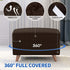 MAXIJIN Jacquard Ottoman Cover Slipcovers Folding Storage Stool Furniture Protector Cover Soft Thick Rectangle Foot