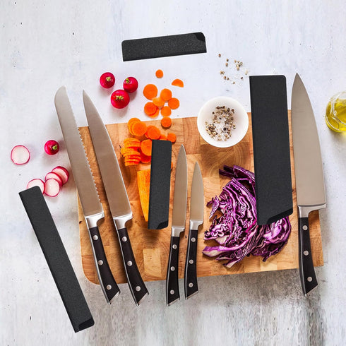 PATIKIL ABS Knife Cover Sleeves for 8" Chef Knife, Universal Knife Sheath for Home Kitchen, Black