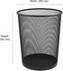 Mesh Waste Bin - Lightweight Sturdy Scratch-Resistant, Dia250xH275mm, Black Ref WB35 B