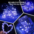 24 Pack 7Ft 20 3 4th Blue Fairy Lights LED Twinkle String Lights Modes Battery Operated Waterproof Firefly Starry