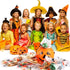 100 Pieces Halloween Treat Bags, Clear Self-adhesive Candy Bags for Party Favors, Set 1