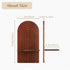 Set 2 Mid Century Modern Candle Sconces: of Walnut Boho Wall Candle Holder Decor for Living Room Fireplace - Arch