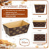 Tessco 60 Pieces Mini Disposable Paper Loaf Pans for Quick Bread, Microwave Oven Freezer Safe