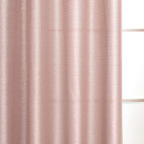 63 Inch 2 Grommet Shimmer 52x63 Rose Gold Curtains for Girls Bedroom Decor Length Panels Thick Sheer Semi Privacy