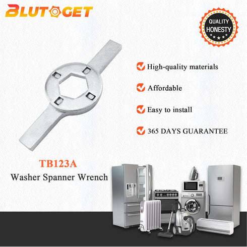 Blutoget TB123A Washer Spanner Wrench, Replacement for GE Whirlpool Washing Machine Tub Nut Wrench